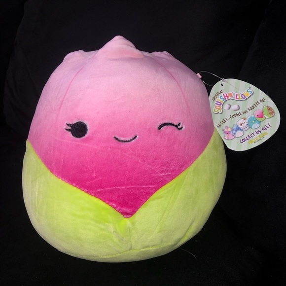 8” Squishmallow pink tulip NWT bridgie - Picture 4 of 10